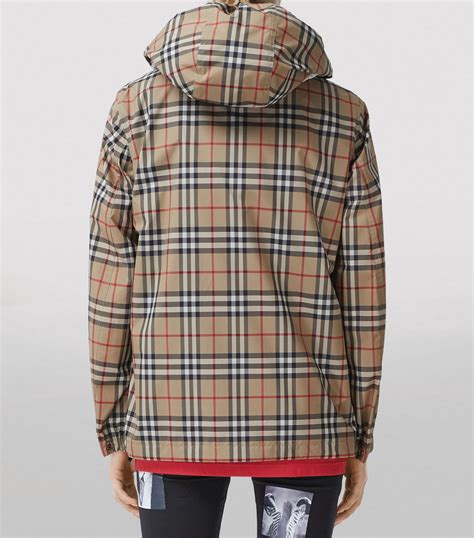 cvintage burberry jacket|Burberry vintage check hooded jacket.